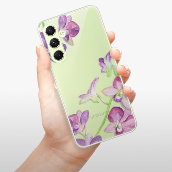 Silikonové pouzdro iSaprio - Samsung Galaxy A54 5G - Purple Orchid