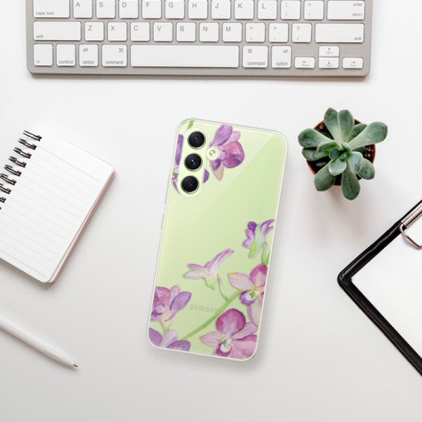 Silikonové pouzdro iSaprio - Samsung Galaxy A54 5G - Purple Orchid