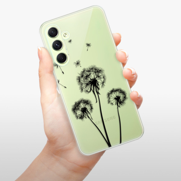 Silikonové pouzdro iSaprio - Samsung Galaxy A54 5G - Three Dandelions black