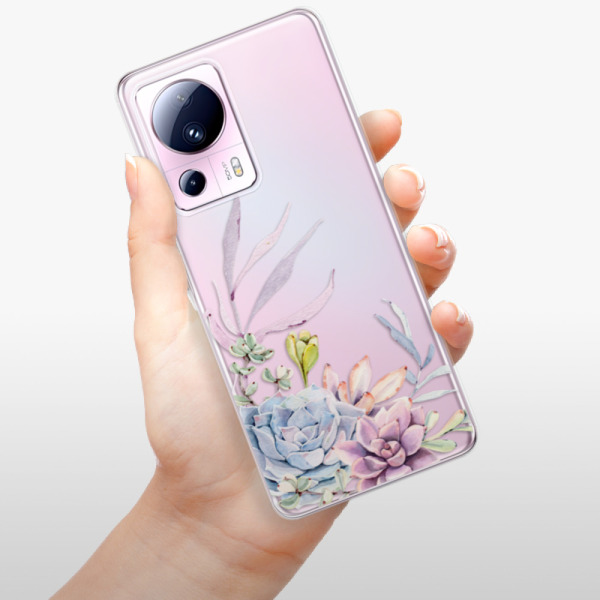 Silikonové pouzdro iSaprio - Xiaomi 13 Lite - Succulent 01