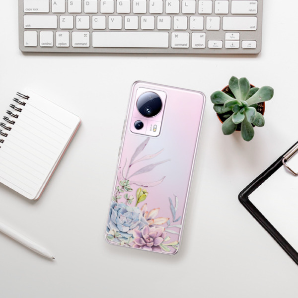 Silikonové pouzdro iSaprio - Xiaomi 13 Lite - Succulent 01