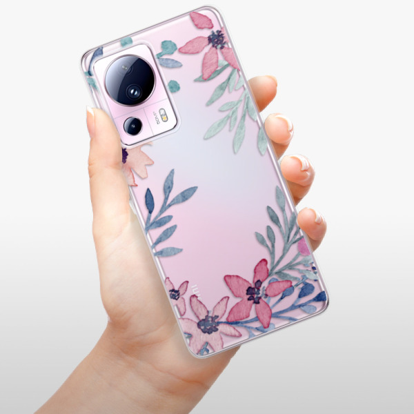 Silikonové pouzdro iSaprio - Xiaomi 13 Lite - Leaves and Flowers