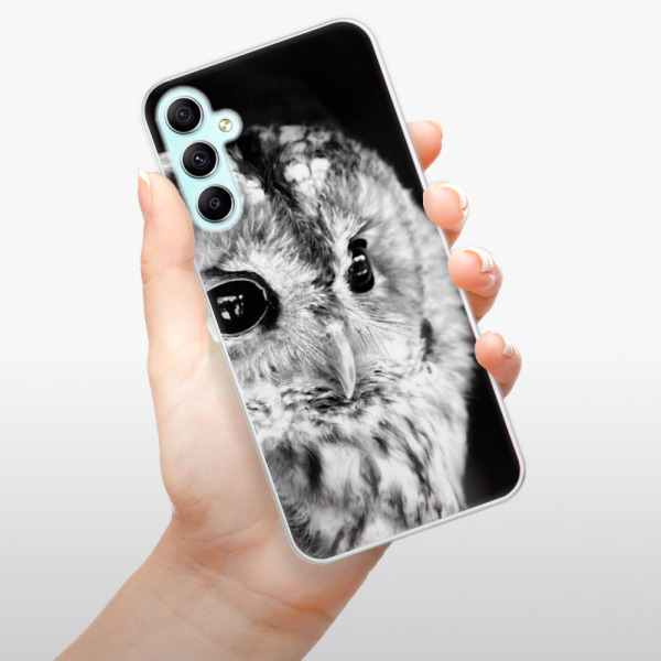 Silikonové pouzdro iSaprio - Samsung Galaxy A34 5G - BW Owl