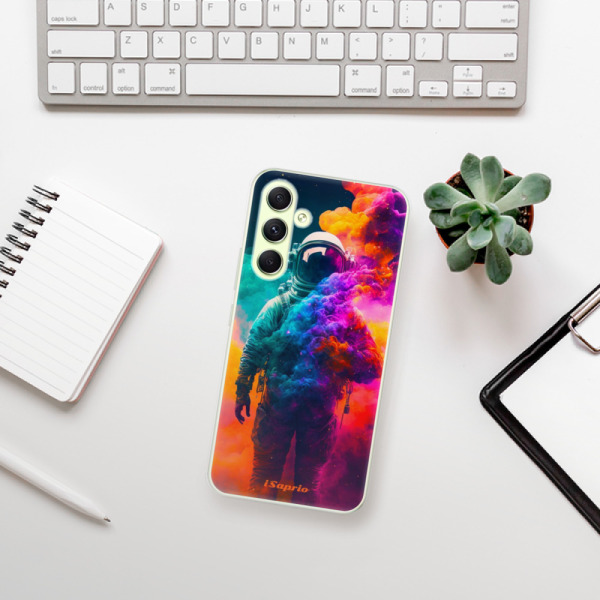 Silikonové pouzdro iSaprio - Samsung Galaxy A54 5G - Astronaut in Colors