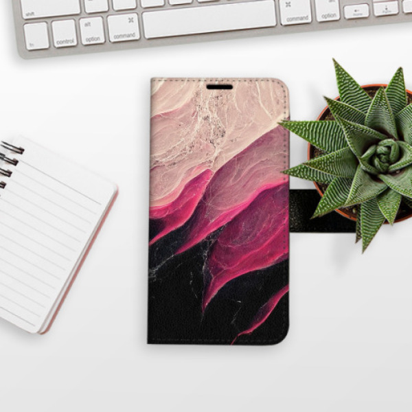 Flip pouzdro iSaprio - Samsung Galaxy A54 5G - BlackPink Marble - kapsičky na karty