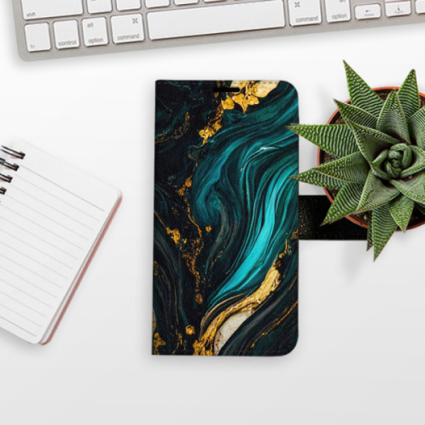 Flip pouzdro iSaprio - Samsung Galaxy A34 5G - Dark Paint - kapsičky na karty