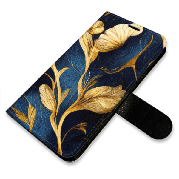 Flip pouzdro iSaprio - Samsung Galaxy S23 - GoldBlue - kapsičky na karty