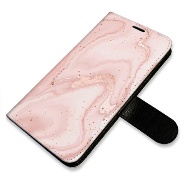 Flip pouzdro iSaprio - Samsung Galaxy S23 Plus - RoseGold Marble - kapsičky na karty