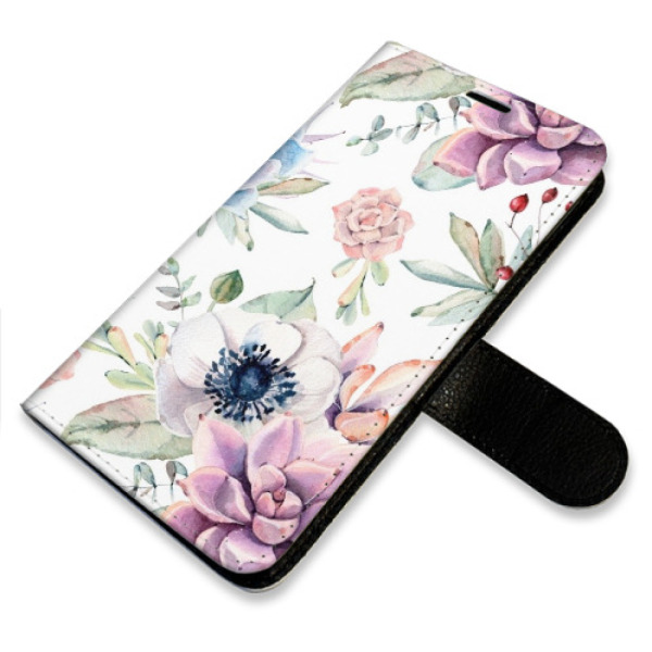 Flip pouzdro iSaprio - Samsung Galaxy S23 Ultra - Succulents Pattern - kapsičky na karty