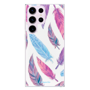 Silikonové pouzdro iSaprio - Samsung Galaxy S23 Ultra - Feather Pattern 10