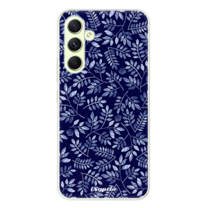 Silikonové pouzdro iSaprio - Samsung Galaxy A54 5G - Blue Leaves 05