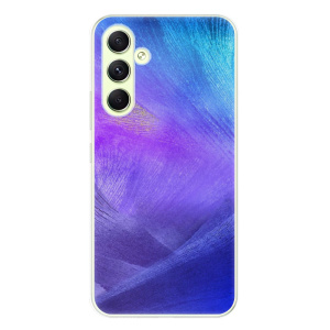 Silikonové pouzdro iSaprio - Samsung Galaxy A54 5G - Purple Feathers