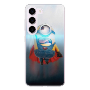Silikonové pouzdro iSaprio - Samsung Galaxy S23 - Mimons Superman 02