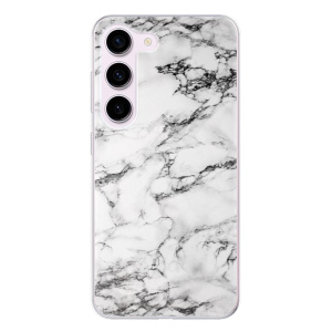 Silikonové pouzdro iSaprio - Samsung Galaxy S23 - White Marble 01
