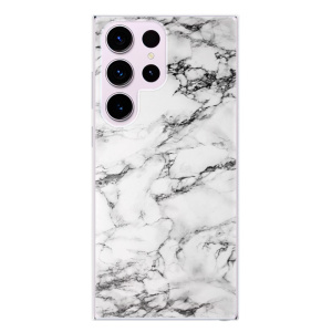 Silikonové pouzdro iSaprio - Samsung Galaxy S23 Ultra - White Marble 01