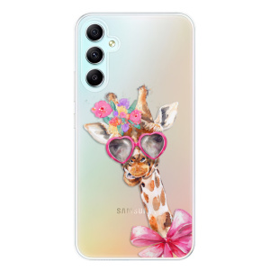 Silikonové pouzdro iSaprio - Samsung Galaxy A34 5G - Lady Giraffe