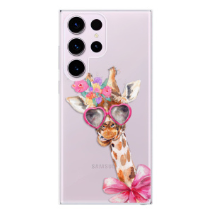 Silikonové pouzdro iSaprio - Samsung Galaxy S23 Ultra - Lady Giraffe
