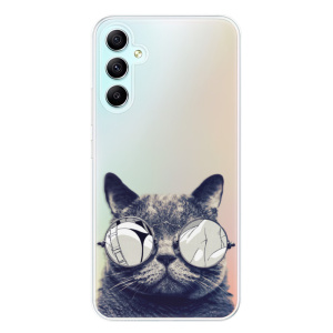 Silikonové pouzdro iSaprio - Samsung Galaxy A34 5G - Crazy Cat 01