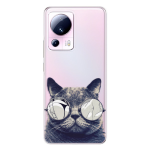 Silikonové pouzdro iSaprio - Xiaomi 13 Lite - Crazy Cat 01
