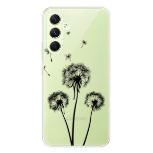 Silikonové pouzdro iSaprio - Samsung Galaxy A54 5G - Three Dandelions black