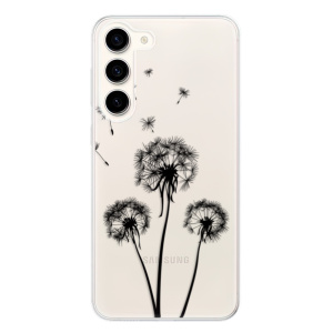 Silikonové pouzdro iSaprio - Samsung Galaxy S23 Plus - Three Dandelions black