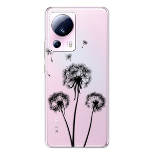 Silikonové pouzdro iSaprio - Xiaomi 13 Lite - Three Dandelions black