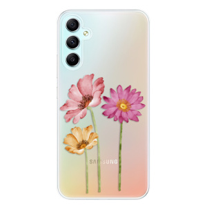 Silikonové pouzdro iSaprio - Samsung Galaxy A34 5G - Three Flowers