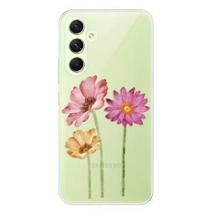 Silikonové pouzdro iSaprio - Samsung Galaxy A54 5G - Three Flowers