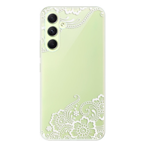 Silikonové pouzdro iSaprio - Samsung Galaxy A54 5G - White Lace 02