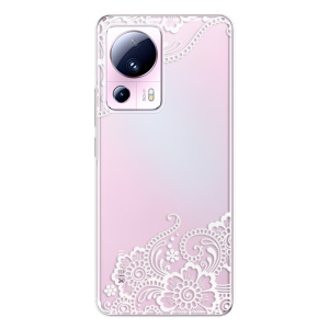 Silikonové pouzdro iSaprio - Xiaomi 13 Lite - White Lace 02