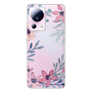 Silikonové pouzdro iSaprio - Xiaomi 13 Lite - Leaves and Flowers