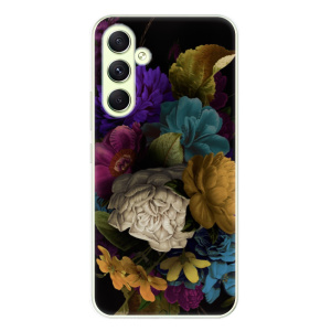 Silikonové pouzdro iSaprio - Samsung Galaxy A54 5G - Dark Flowers