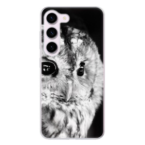 Silikonové pouzdro iSaprio - Samsung Galaxy S23 - BW Owl