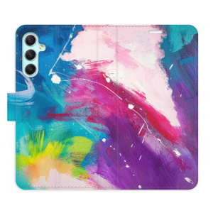 Flip pouzdro iSaprio - Samsung Galaxy A34 5G - Abstract Paint 05 - kapsičky na karty