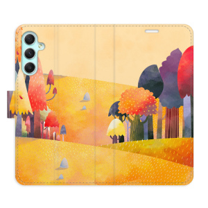 Flip pouzdro iSaprio - Samsung Galaxy A34 5G - Autumn Forest - kapsičky na karty