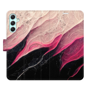 Flip pouzdro iSaprio - Samsung Galaxy A34 5G - BlackPink Marble - kapsičky na karty