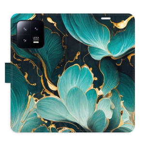 Flip pouzdro iSaprio - Xiaomi 13 - Blue Flowers 02 - kapsičky na karty