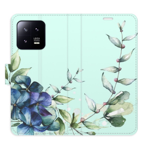 Flip pouzdro iSaprio - Xiaomi 13 - Blue Flowers - kapsičky na karty