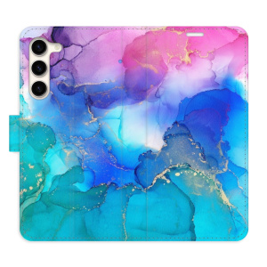 Flip pouzdro iSaprio - Samsung Galaxy S23 Plus - BluePink Paint - kapsičky na karty