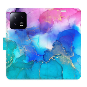 Flip pouzdro iSaprio - Xiaomi 13 - BluePink Paint - kapsičky na karty
