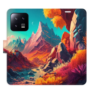 Flip pouzdro iSaprio - Xiaomi 13 - Colorful Mountains - kapsičky na karty