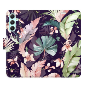 Flip pouzdro iSaprio - Samsung Galaxy A34 5G - Flower Pattern 08 - kapsičky na karty