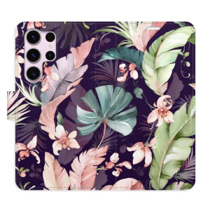 Flip pouzdro iSaprio - Samsung Galaxy S23 Ultra - Flower Pattern 08 - kapsičky na karty