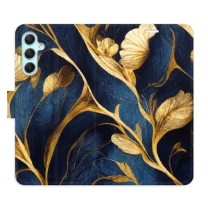 Flip pouzdro iSaprio - Samsung Galaxy A34 5G - GoldBlue - kapsičky na karty