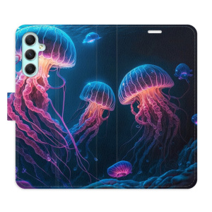 Flip pouzdro iSaprio - Samsung Galaxy A34 5G - Jellyfish - kapsičky na karty