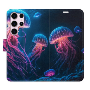 Flip pouzdro iSaprio - Samsung Galaxy S23 Ultra - Jellyfish - kapsičky na karty