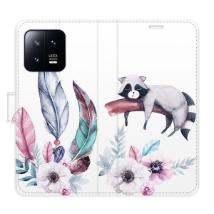 Flip pouzdro iSaprio - Xiaomi 13 - Lazy day 02 - kapsičky na karty
