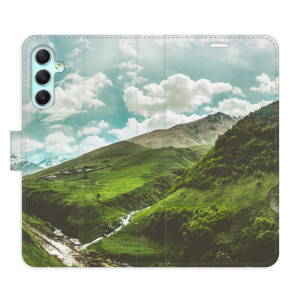 Flip pouzdro iSaprio - Samsung Galaxy A34 5G - Mountain Valley - kapsičky na karty