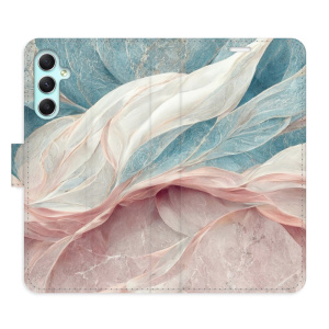 Flip pouzdro iSaprio - Samsung Galaxy A34 5G - Old Leaves 03 - kapsičky na karty