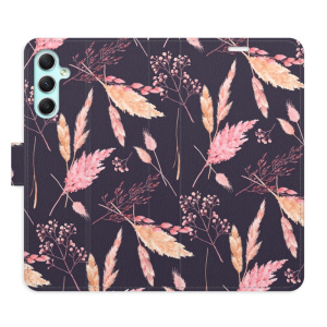 Flip pouzdro iSaprio - Samsung Galaxy A34 5G - Ornamental Flowers 02 - kapsičky na karty